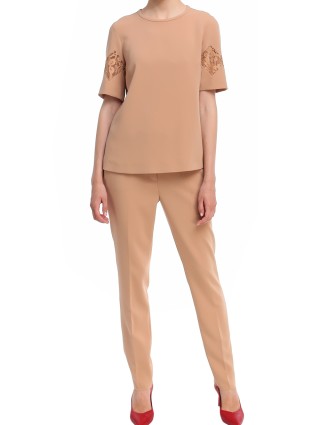 Бежеві брюки MAX MARA : фото 1 - Invogue